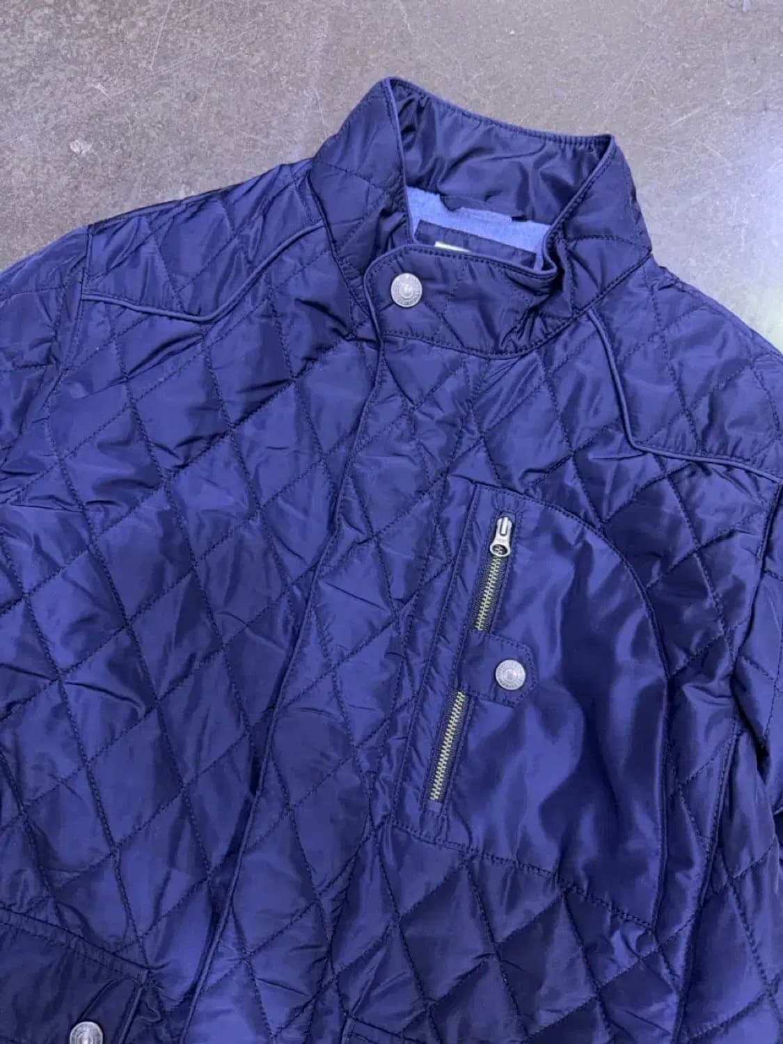 리바이스 클래식 스탠카라 퀼팅자켓 점퍼 네이비 S 상품이미지3