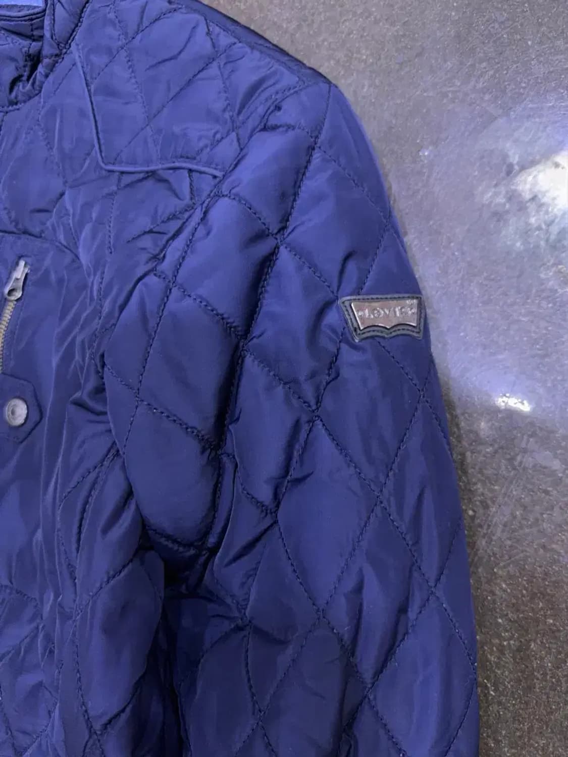 리바이스 클래식 스탠카라 퀼팅자켓 점퍼 네이비 S 상품이미지5