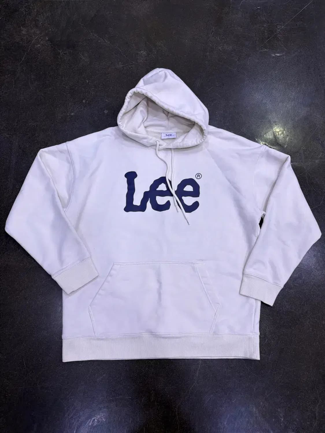 LEE 리 후드티 로고 아이보리 후디 L 상품이미지1