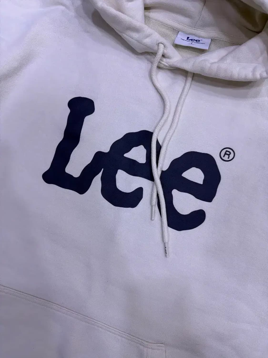 LEE 리 후드티 로고 아이보리 후디 L 상품이미지4
