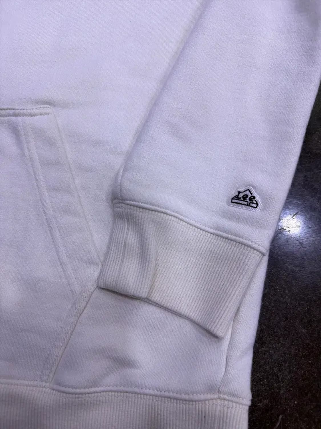 LEE 리 후드티 로고 아이보리 후디 L 상품이미지6