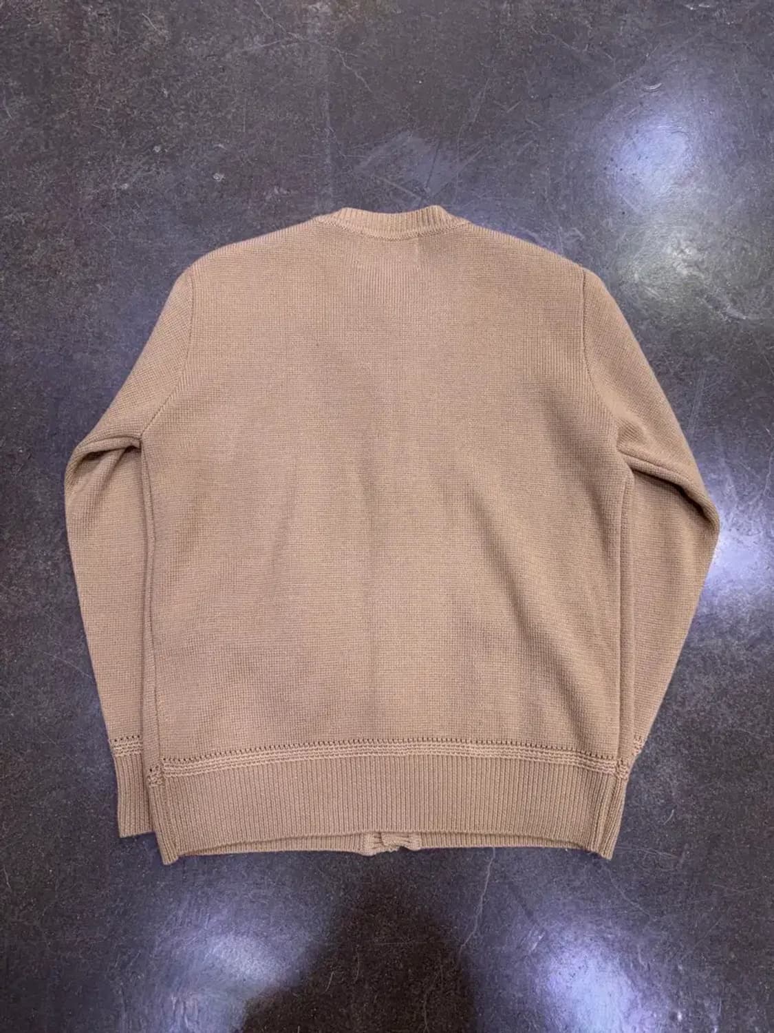 비슬로우 스탠다드 크루넥 니트 가디건 브라운 M 상품이미지4