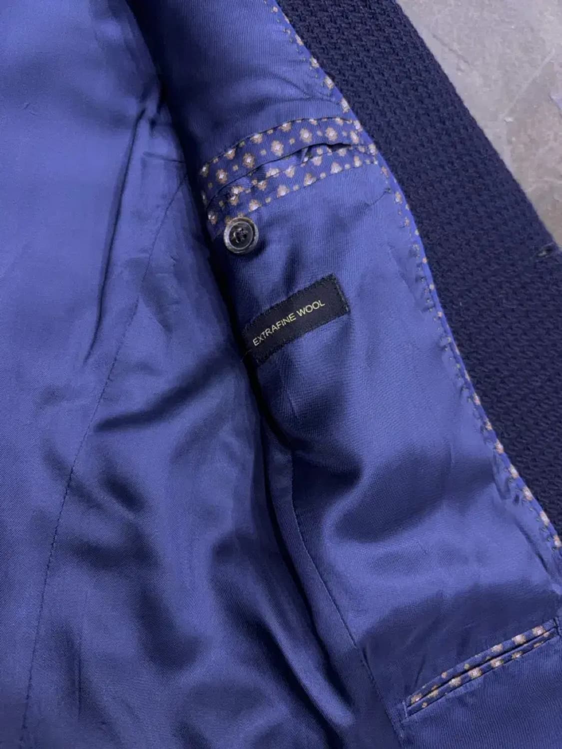 마시모두띠 와플 패턴 엑스트라 파인 울 스포츠자켓 네이비 48 상품이미지10