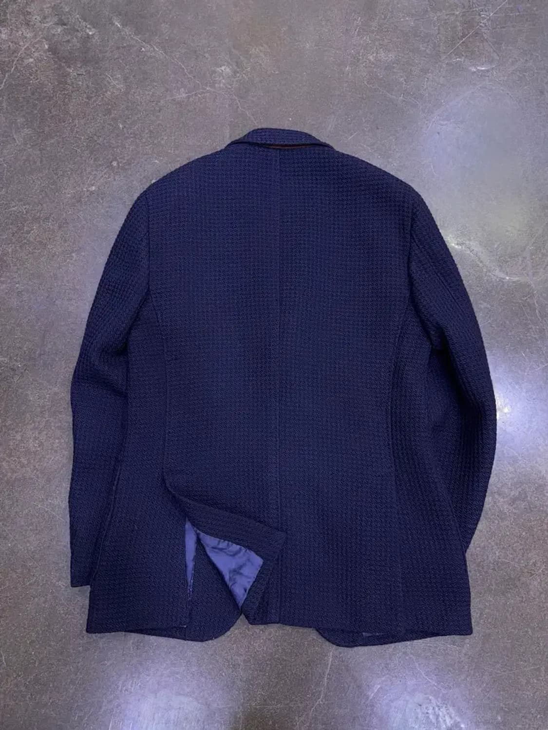 마시모두띠 와플 패턴 엑스트라 파인 울 스포츠자켓 네이비 48 상품이미지2