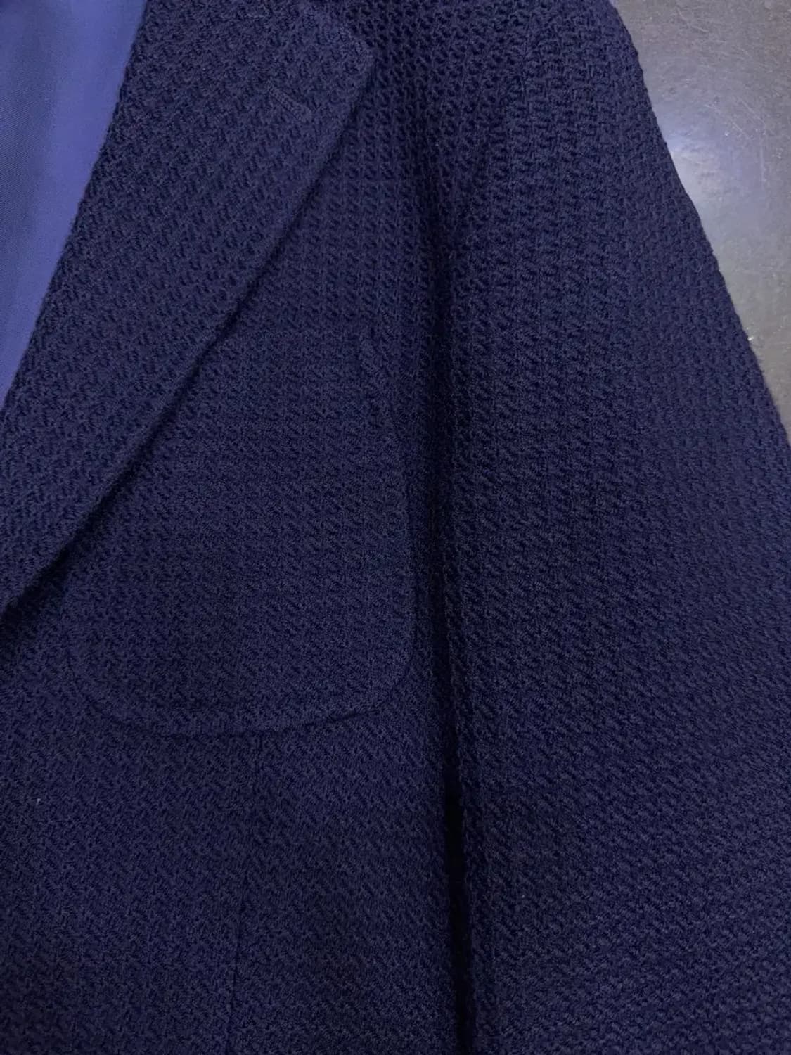 마시모두띠 와플 패턴 엑스트라 파인 울 스포츠자켓 네이비 48 상품이미지4