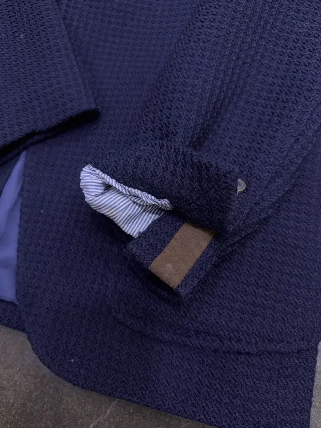 마시모두띠 와플 패턴 엑스트라 파인 울 스포츠자켓 네이비 48 상품이미지7