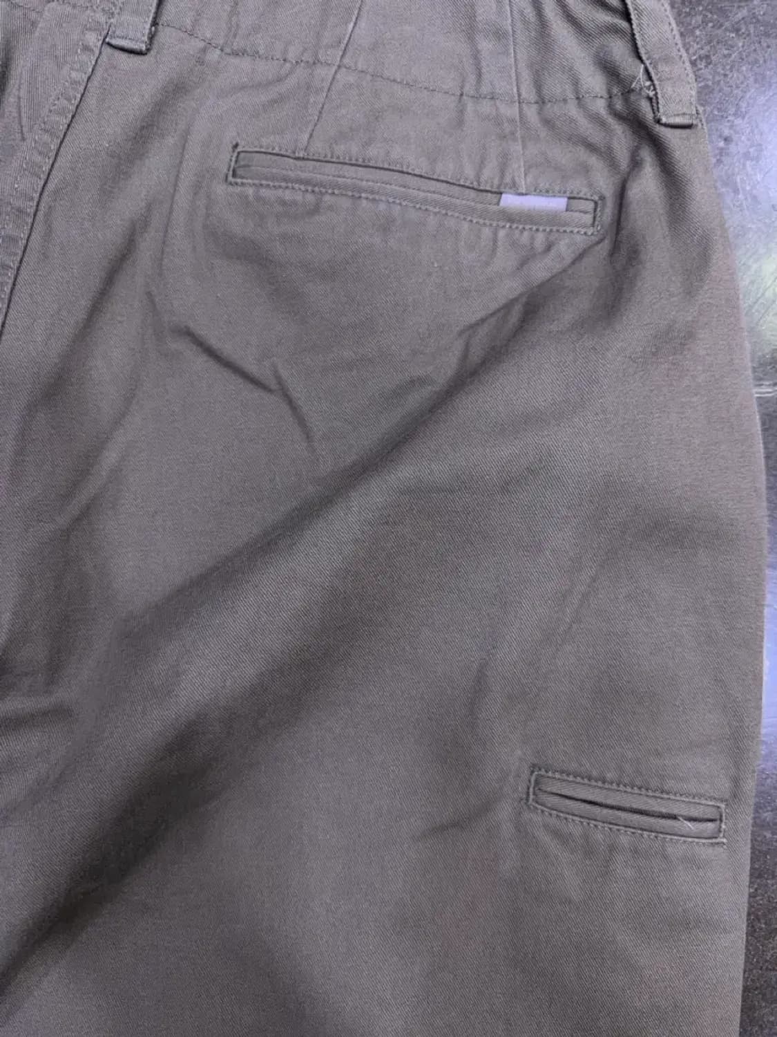 에스피오나지 와이드 오피서 팬츠 올리브 M 상품이미지10