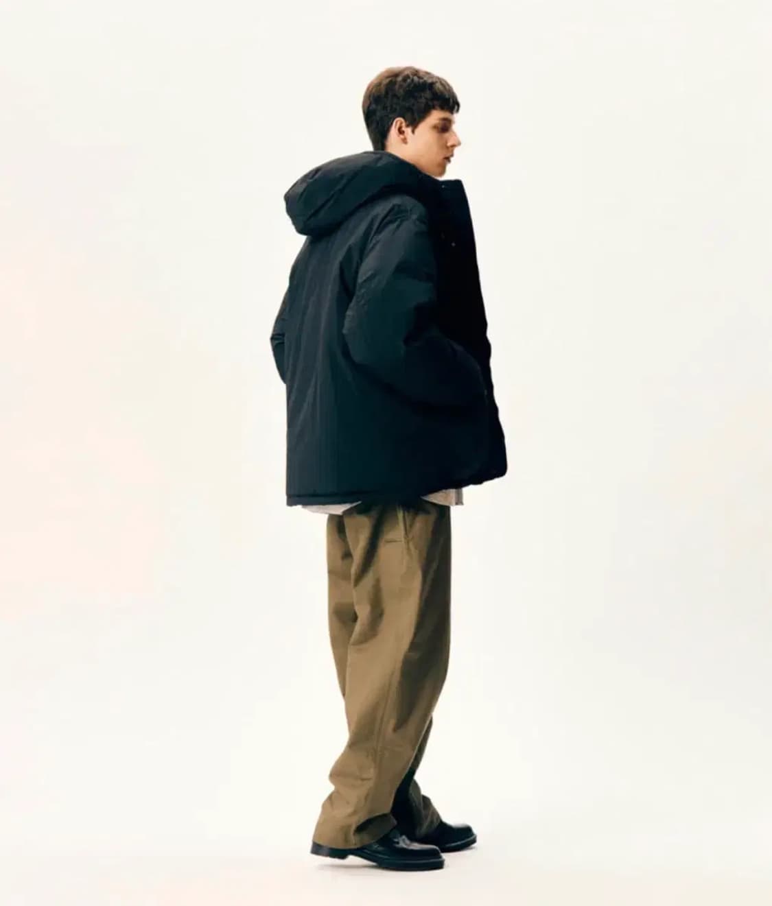 에스피오나지 와이드 오피서 팬츠 올리브 M 상품이미지4