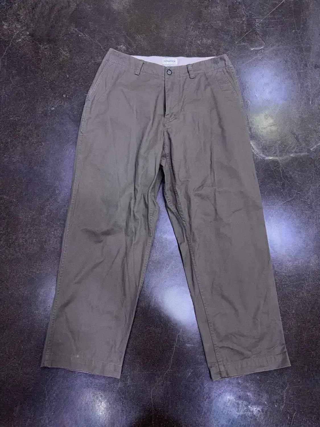 에스피오나지 와이드 오피서 팬츠 올리브 M 상품이미지5