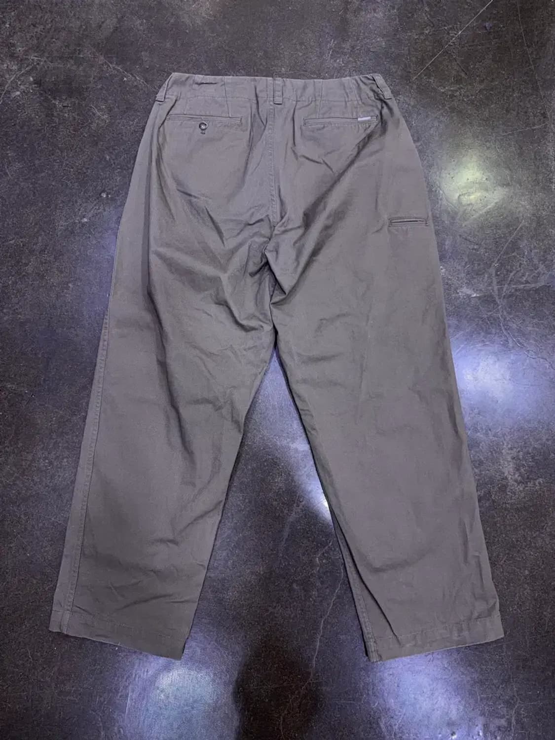 에스피오나지 와이드 오피서 팬츠 올리브 M 상품이미지6