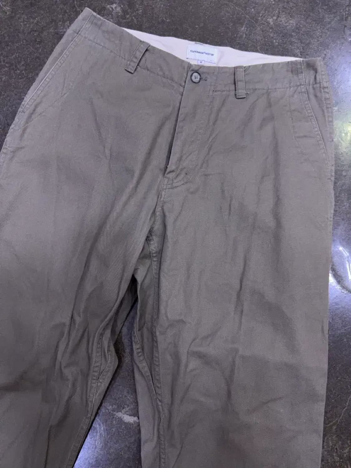 에스피오나지 와이드 오피서 팬츠 올리브 M 상품이미지7