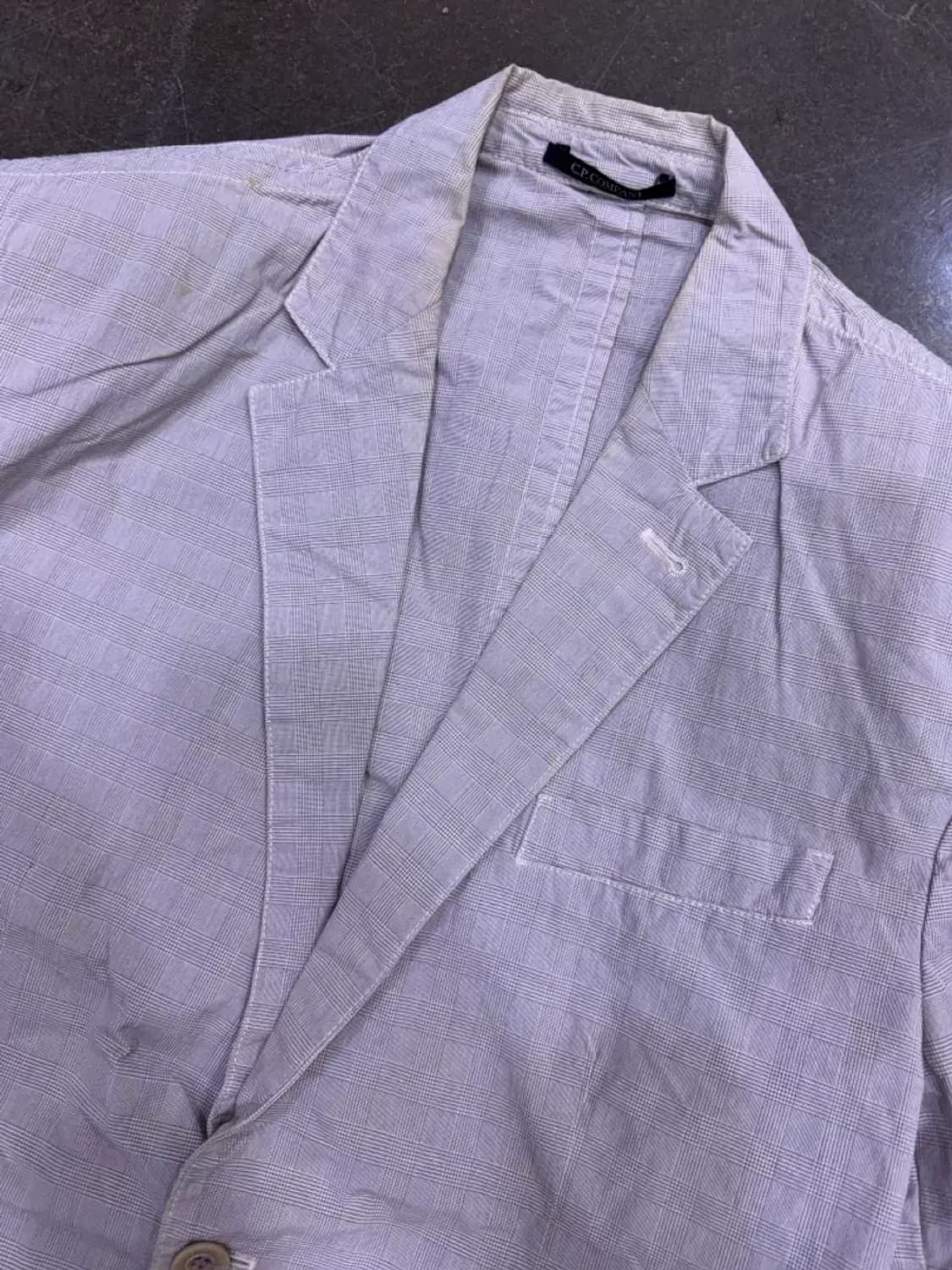 CP 컴퍼니 글렌체크 패턴 투버튼 블레이저 자켓 103 상품이미지3