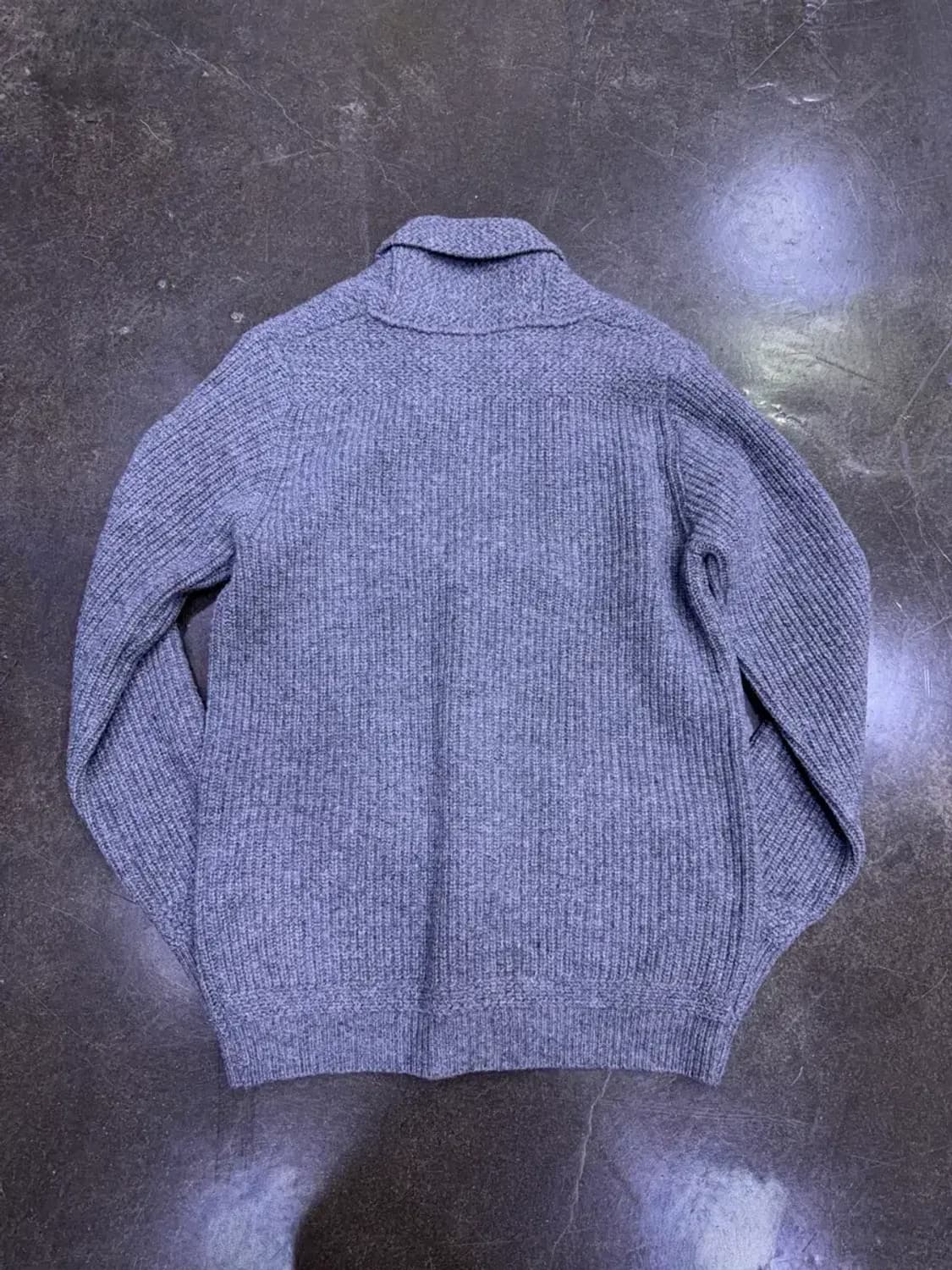 옐로우페이퍼 파슨스 클래식 숄카라 가디건 그레이 M 상품이미지2