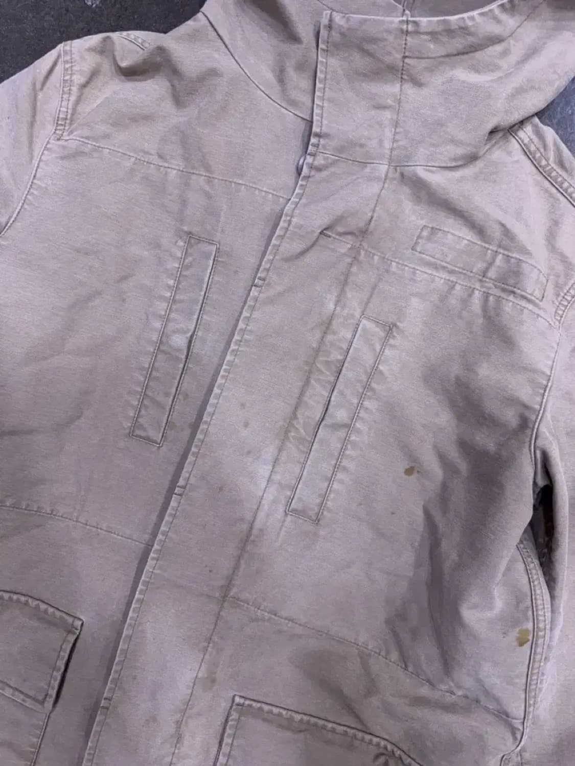 올세인츠 밀리터리 후드 야상 필드자켓 베이지 S 상품이미지4