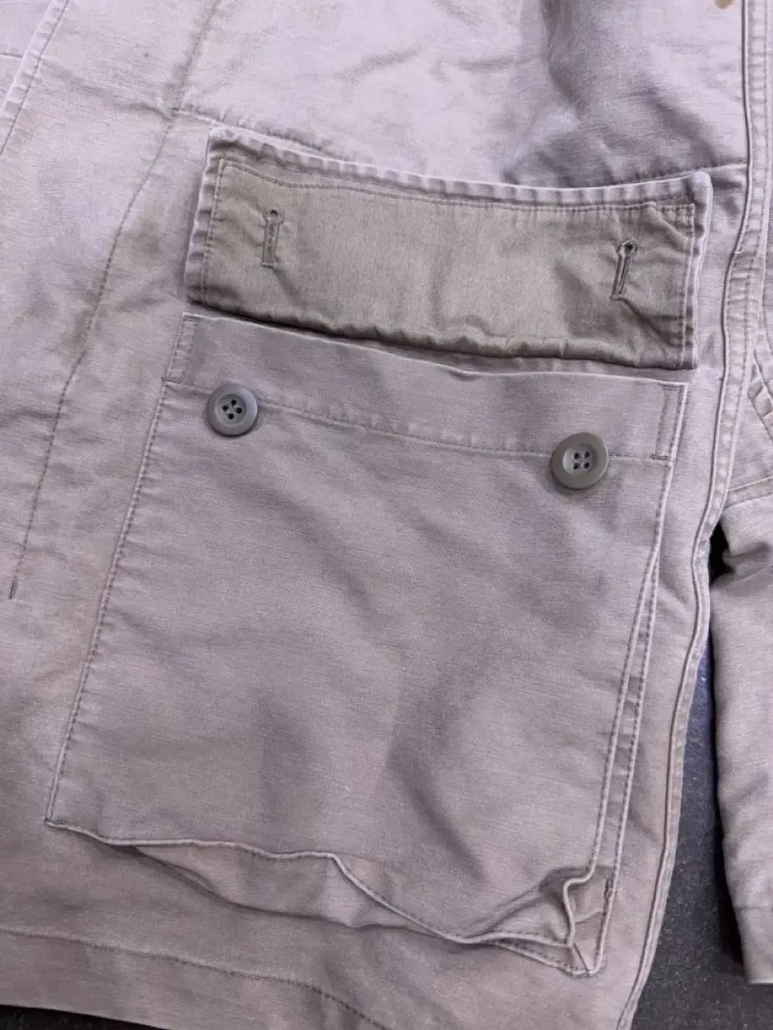 올세인츠 밀리터리 후드 야상 필드자켓 베이지 S 상품이미지6