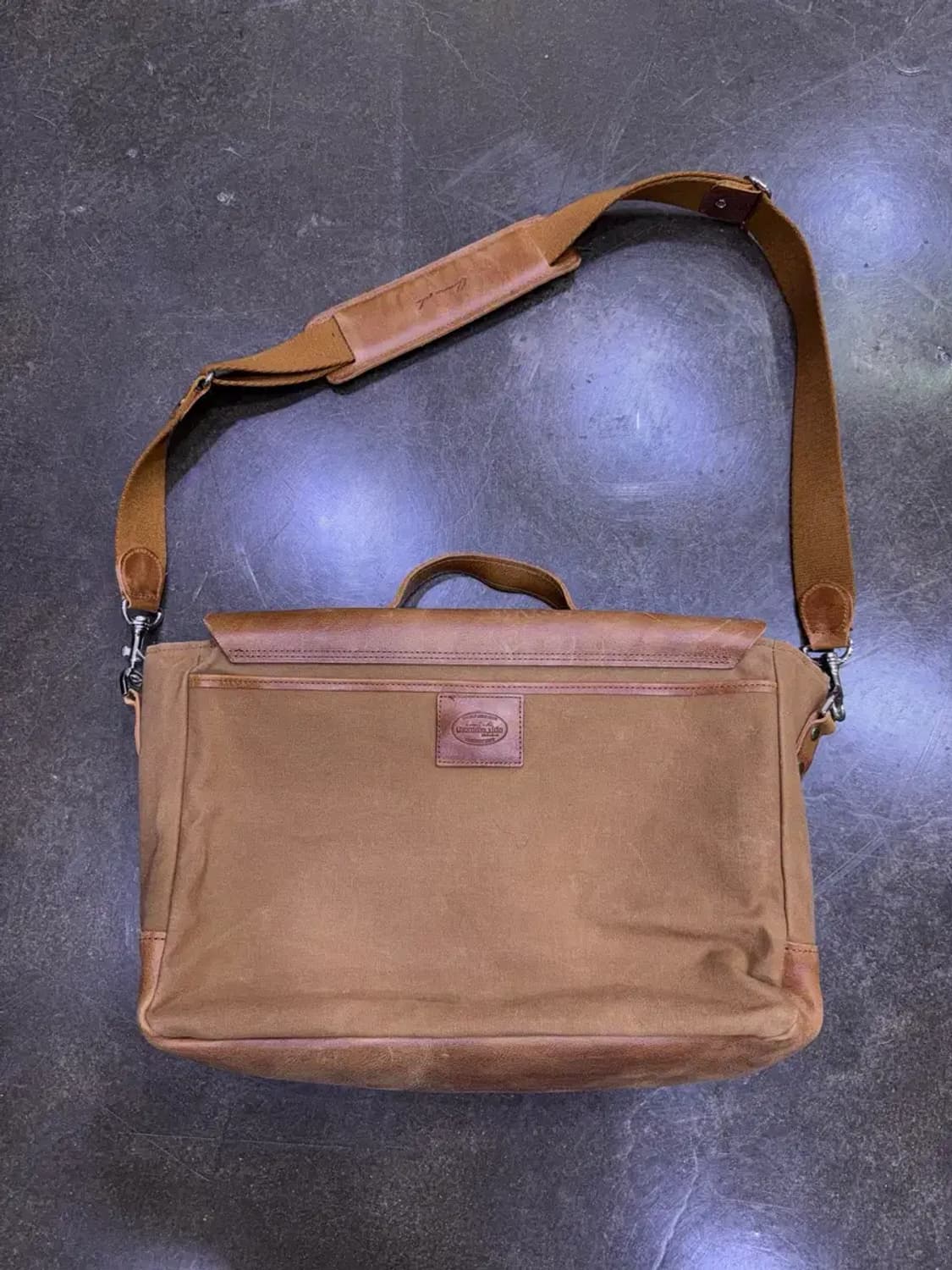 공허군 주문제작 클래식 레더 왁스 힐링백 크로스백 상품이미지3