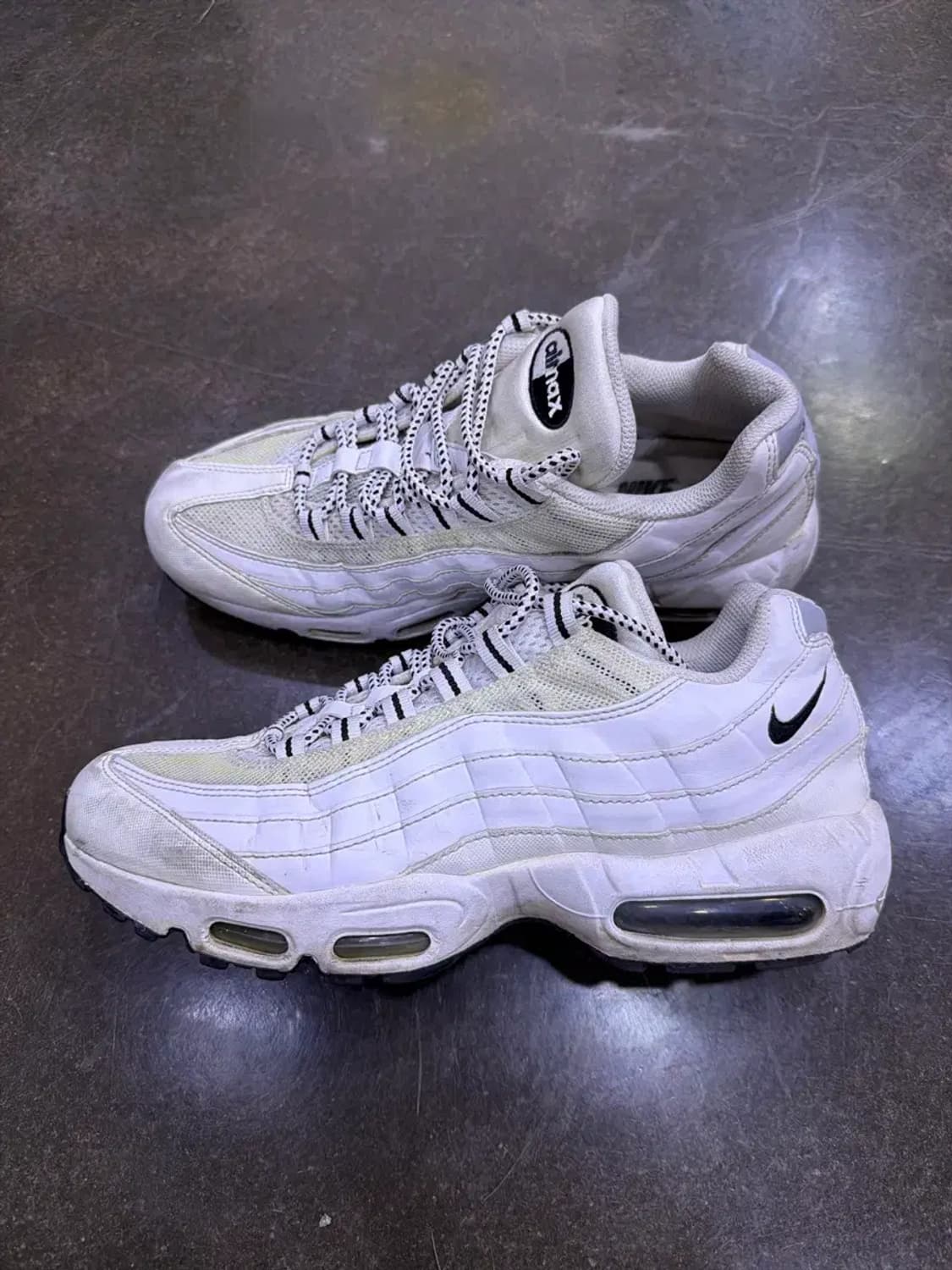 나이키 에어맥스95 화이트 스니커즈 슈즈 270 상품이미지6