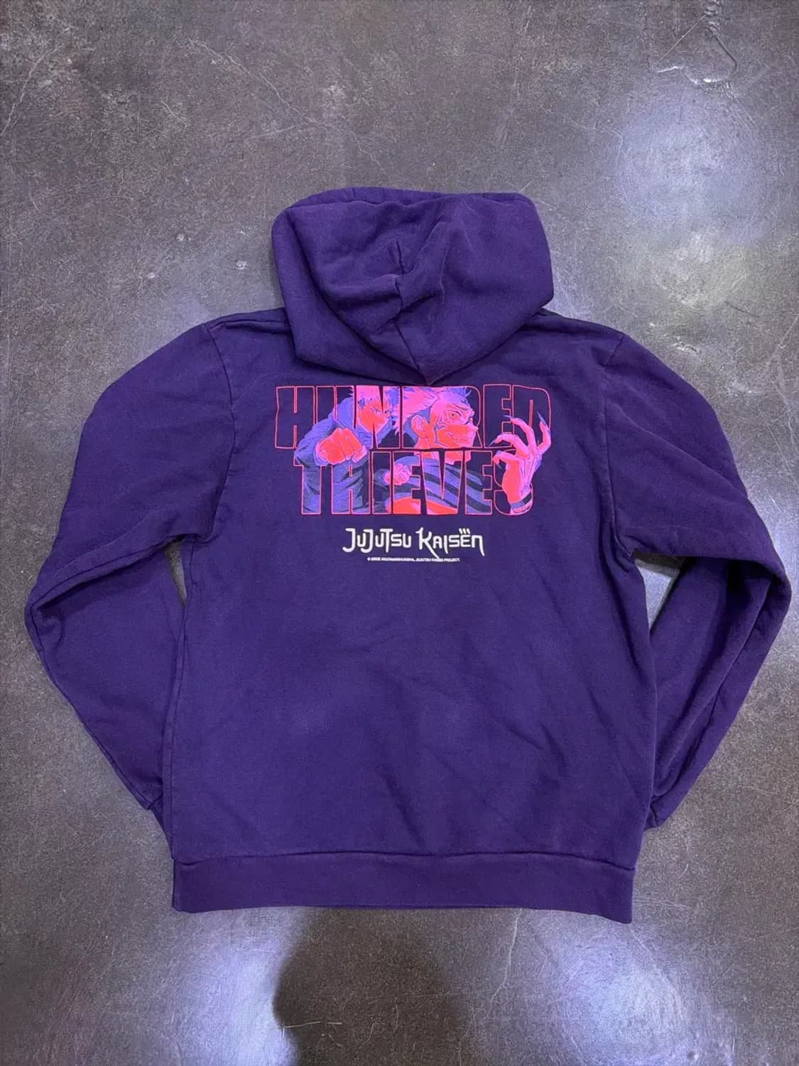 100 Thieves USA 메이드 주술회전 공식 후드티 후디 M 상품이미지2