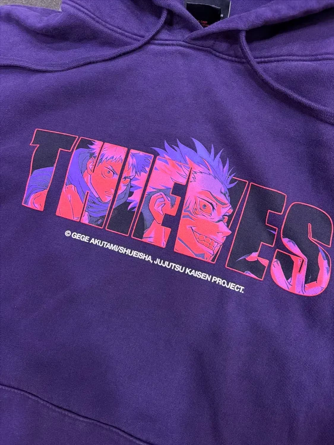 100 Thieves USA 메이드 주술회전 공식 후드티 후디 M 상품이미지4