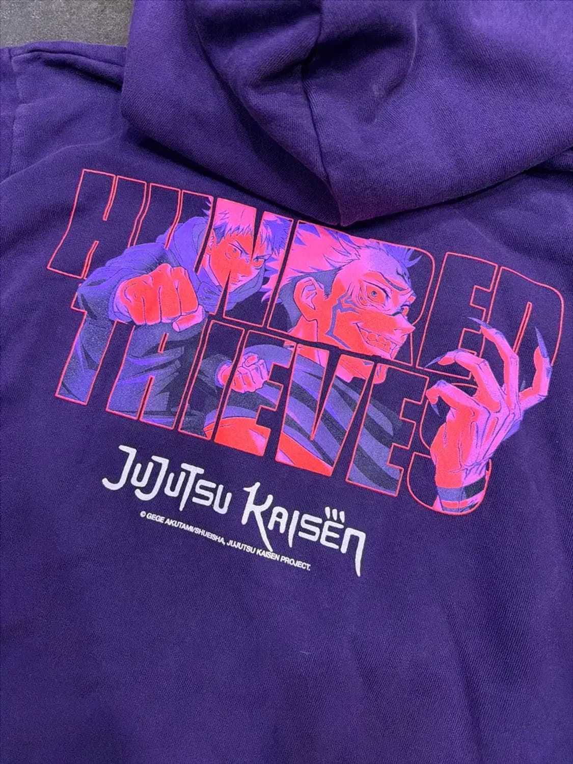 100 Thieves USA 메이드 주술회전 공식 후드티 후디 M 상품이미지8