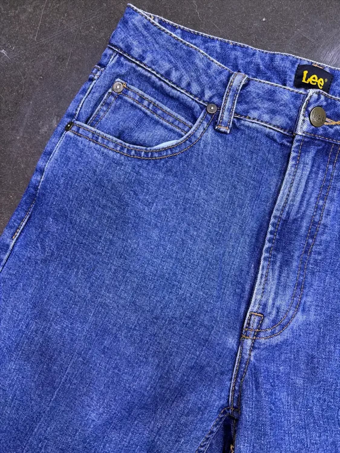 Lee 리 중청 워싱 테이퍼드핏 청바지 데님팬츠 27 상품이미지4