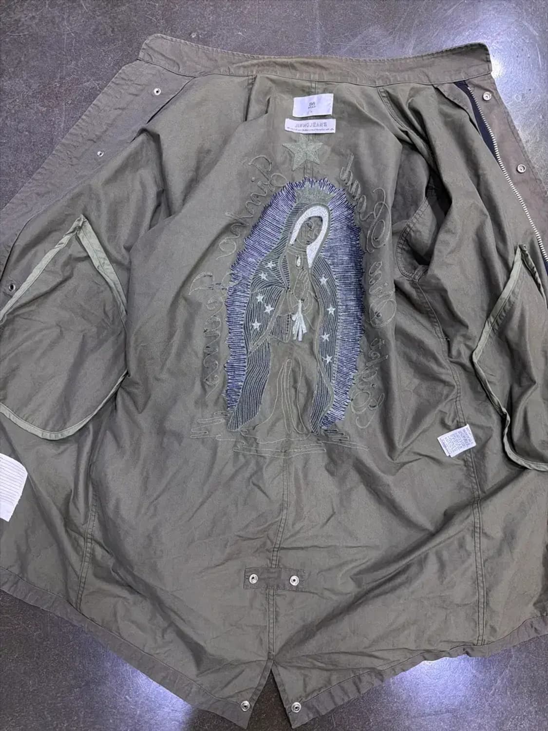 86로드 마리아 자수 M65 개파카 피쉬테일 필드야상 자켓 M 상품이미지10