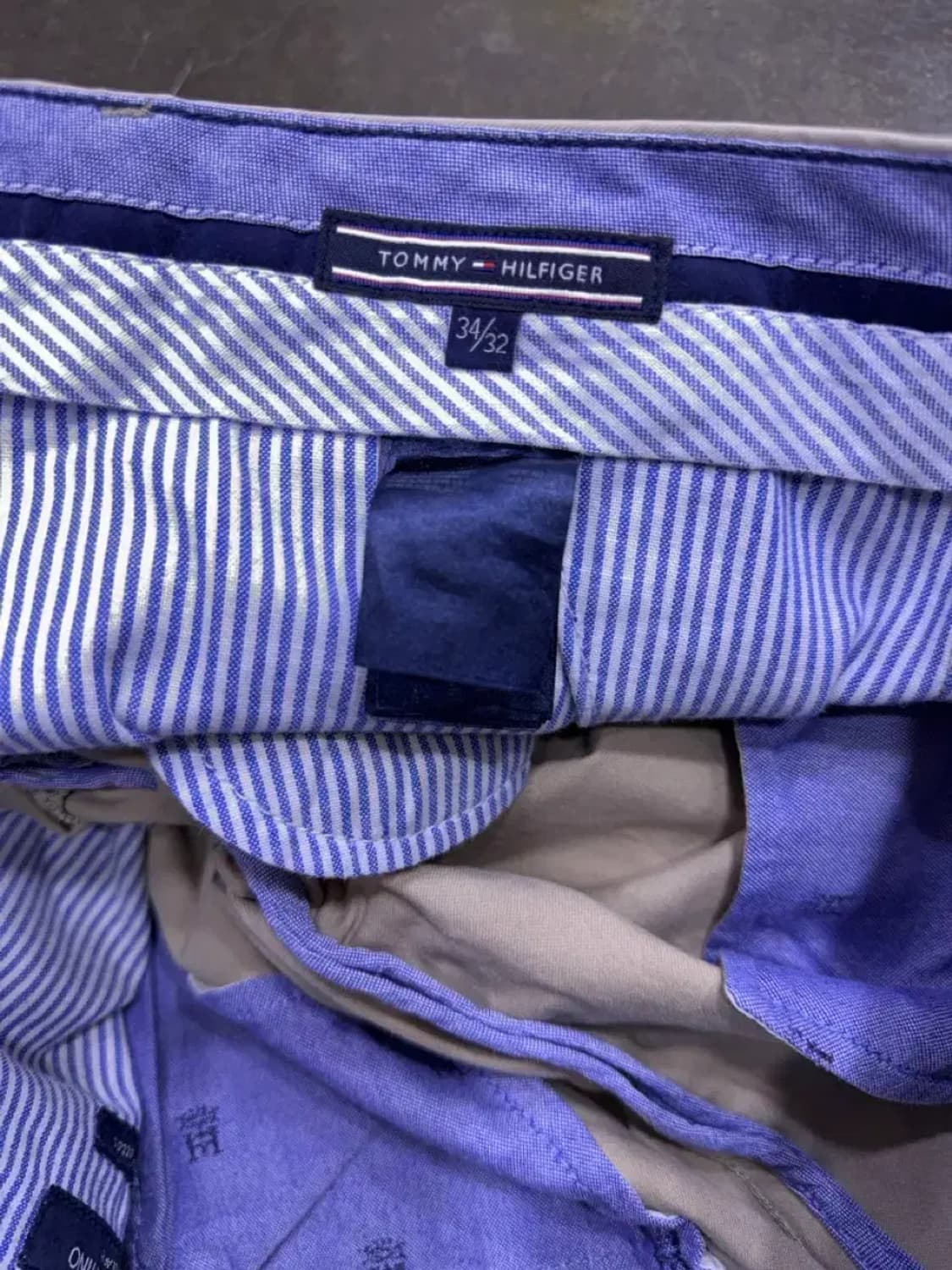 타미힐피거 레귤러핏 오가닉 코튼 머서 치노팬츠 베이지 34 상품이미지10