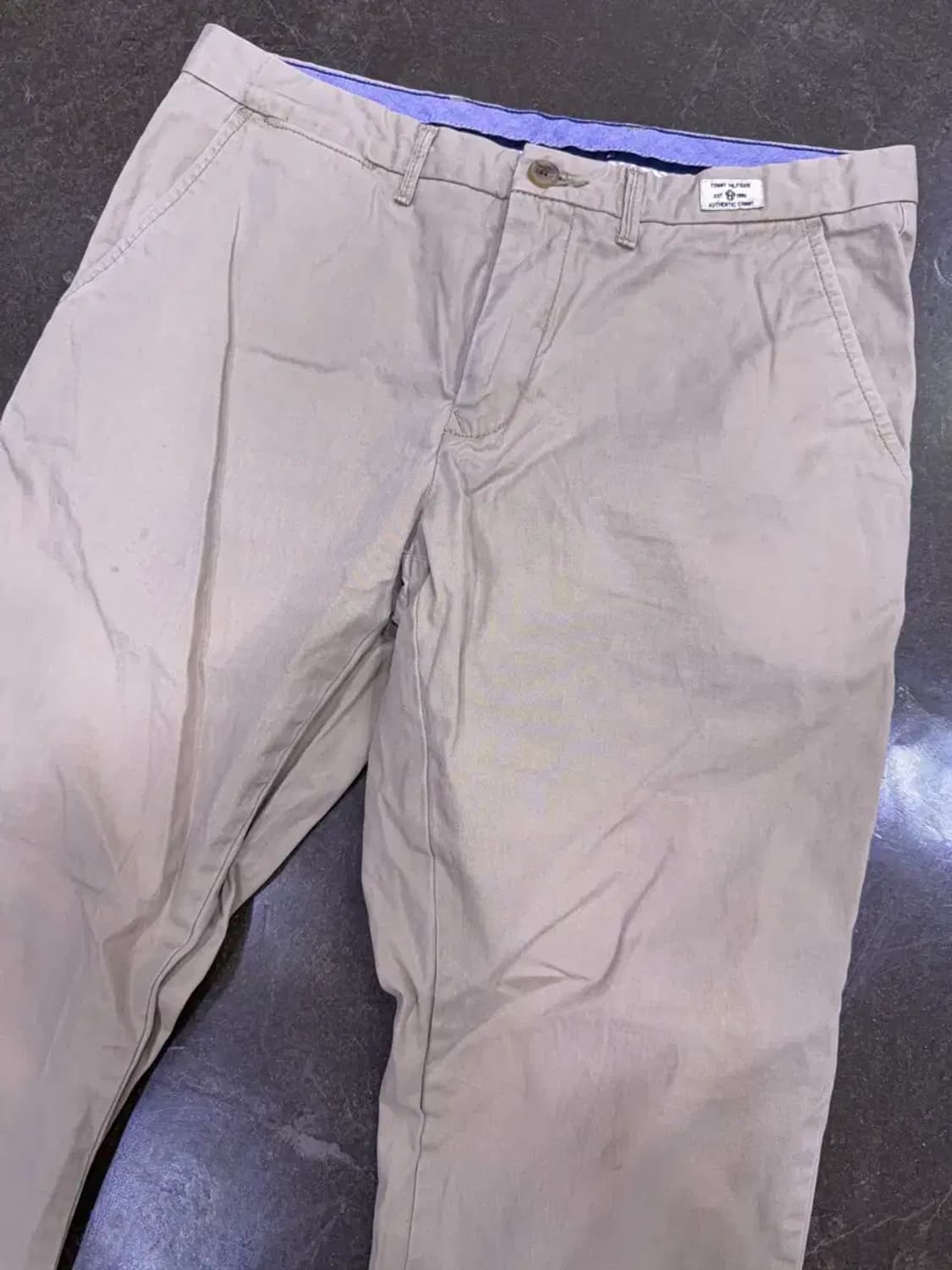 타미힐피거 레귤러핏 오가닉 코튼 머서 치노팬츠 베이지 34 상품이미지3