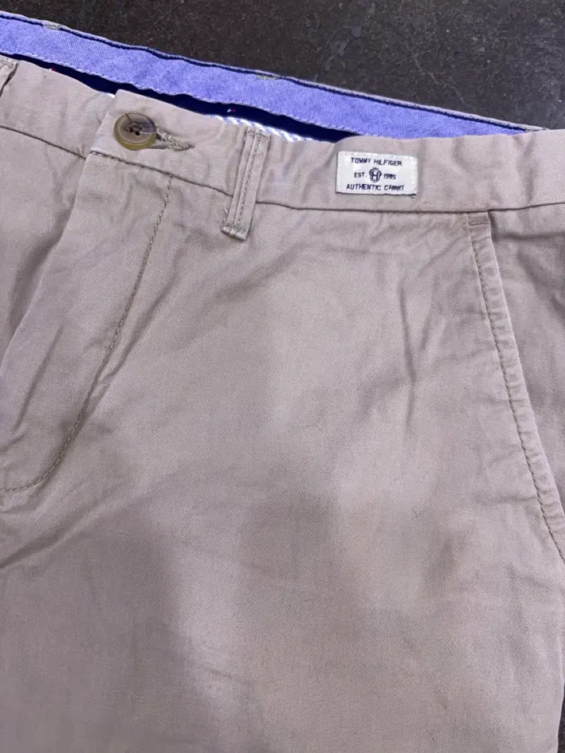 타미힐피거 레귤러핏 오가닉 코튼 머서 치노팬츠 베이지 34 상품이미지4