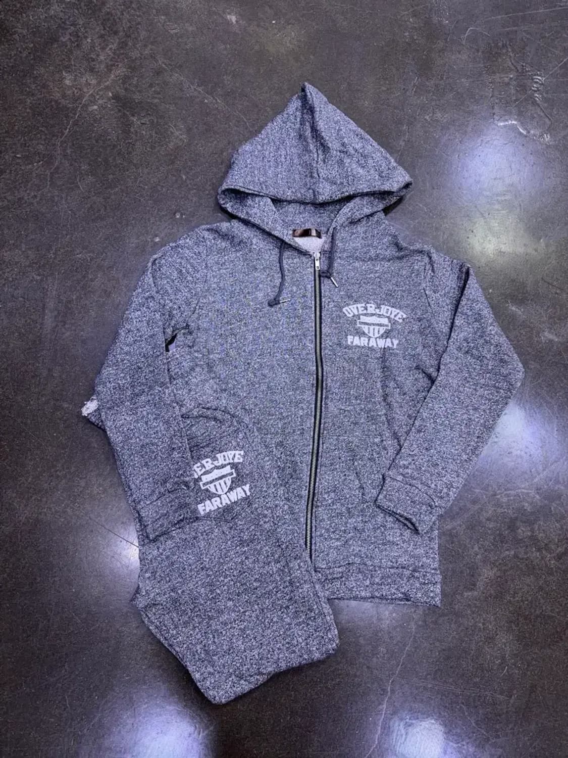 제이후쿠 OVER-JOYE 후드집업 셋업 트레이닝 먹색 M 상품이미지1