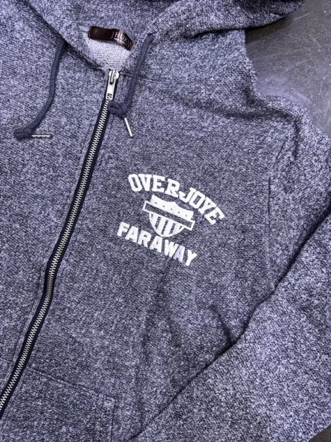 제이후쿠 OVER-JOYE 후드집업 셋업 트레이닝 먹색 M 상품이미지6