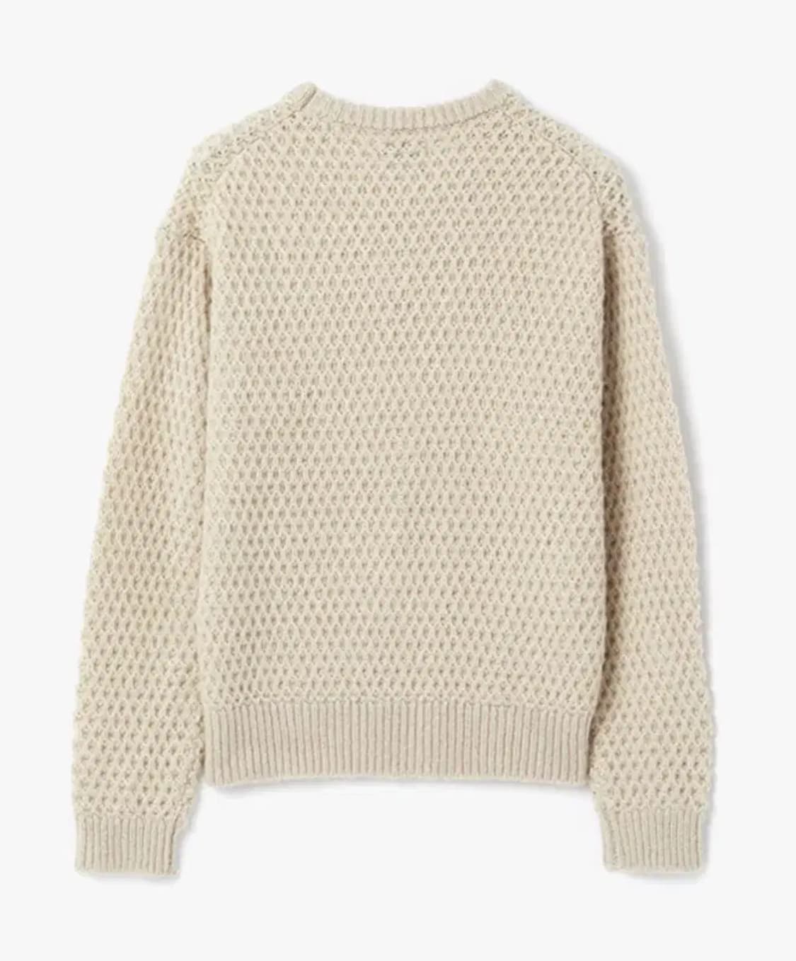 르마드 투톤 와플 울 라운드 니트 스웨터 3 사이즈 상품이미지2