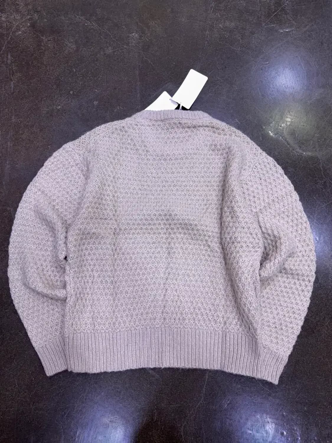 르마드 투톤 와플 울 라운드 니트 스웨터 3 사이즈 상품이미지6