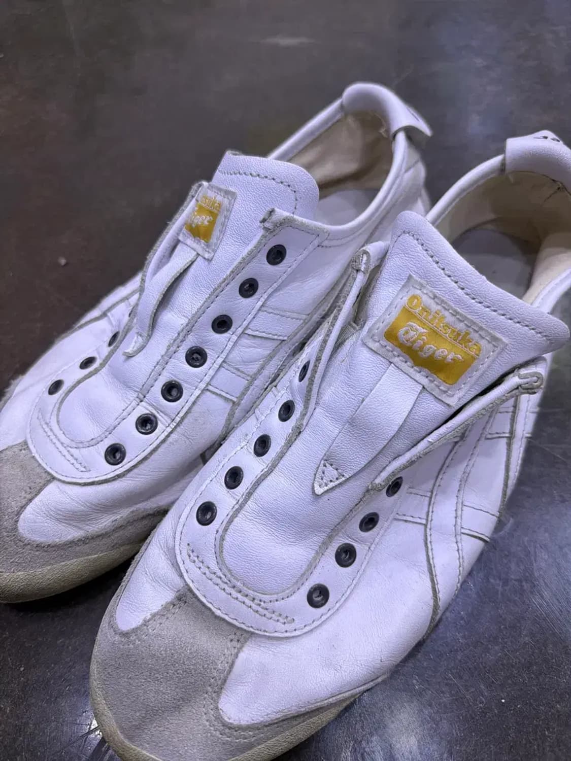 오니츠카타이거 멕시코66 슬립온 화이트 옐로우 275 상품이미지3