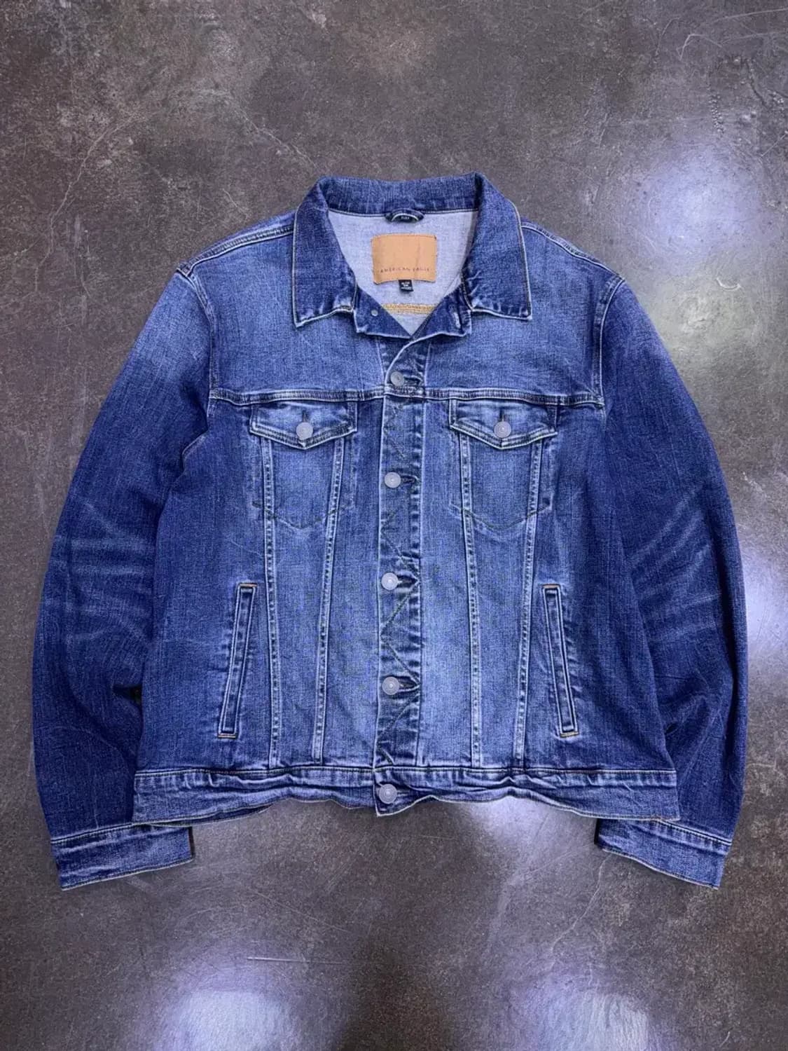 아메리칸이글 빈티지 워싱 데님 트러커 자켓 청자켓 XL 상품이미지1