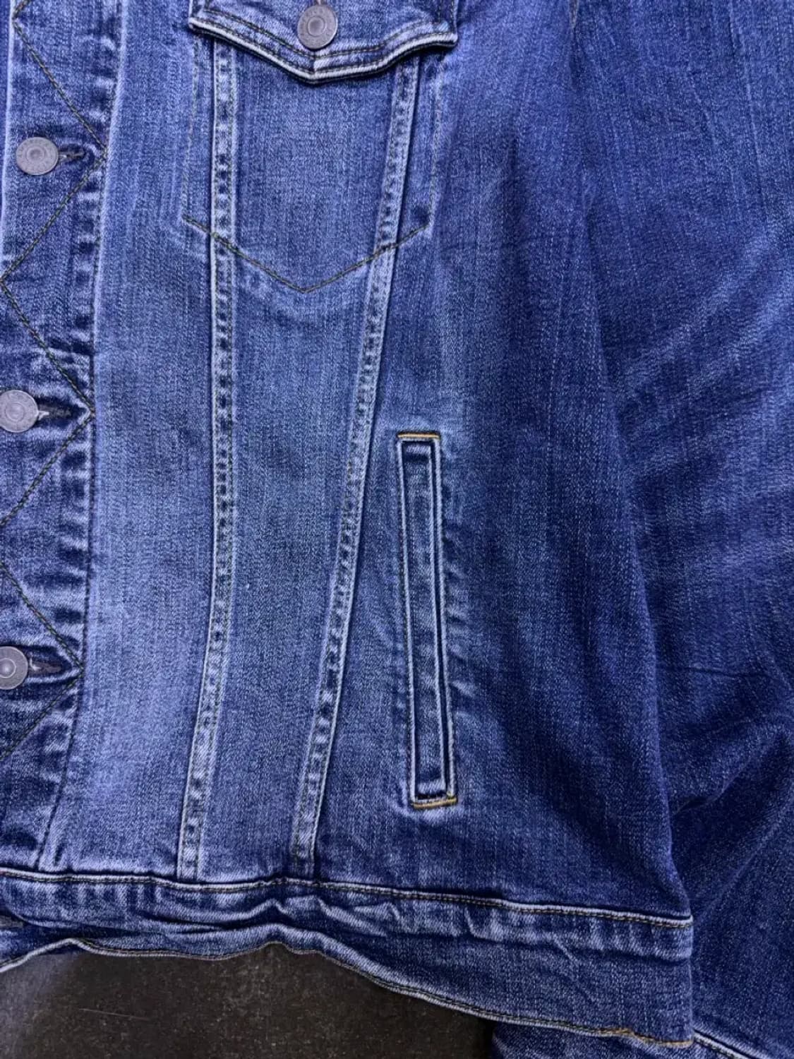 아메리칸이글 빈티지 워싱 데님 트러커 자켓 청자켓 XL 상품이미지6