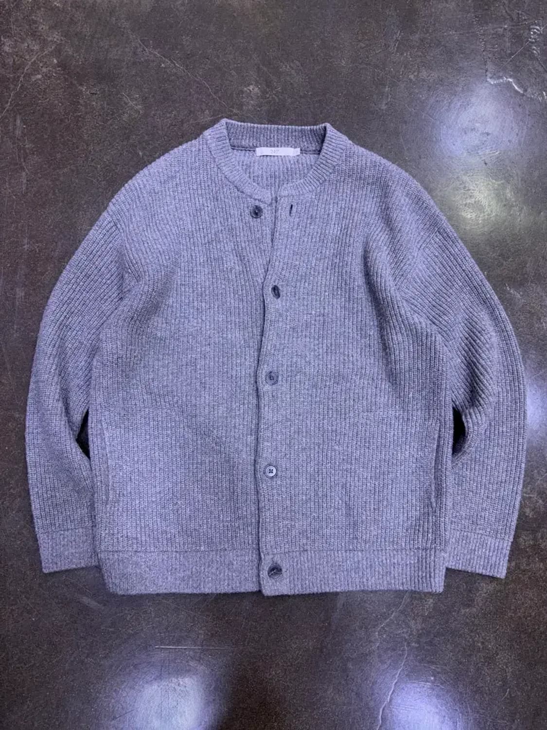 247시리즈 울 점퍼 가디건 멜란지 그레이 M 상품이미지5