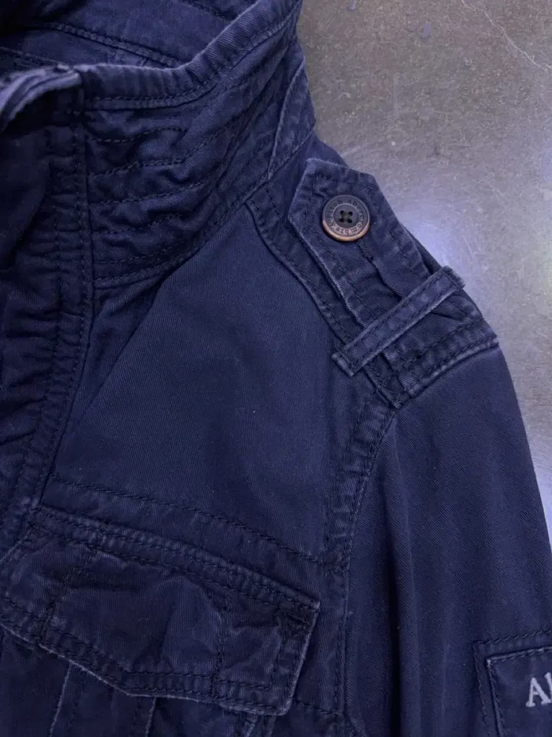 아베크롬비 센티넬 빈티지 밀리터리 야상 자켓 네이비 M 상품이미지4