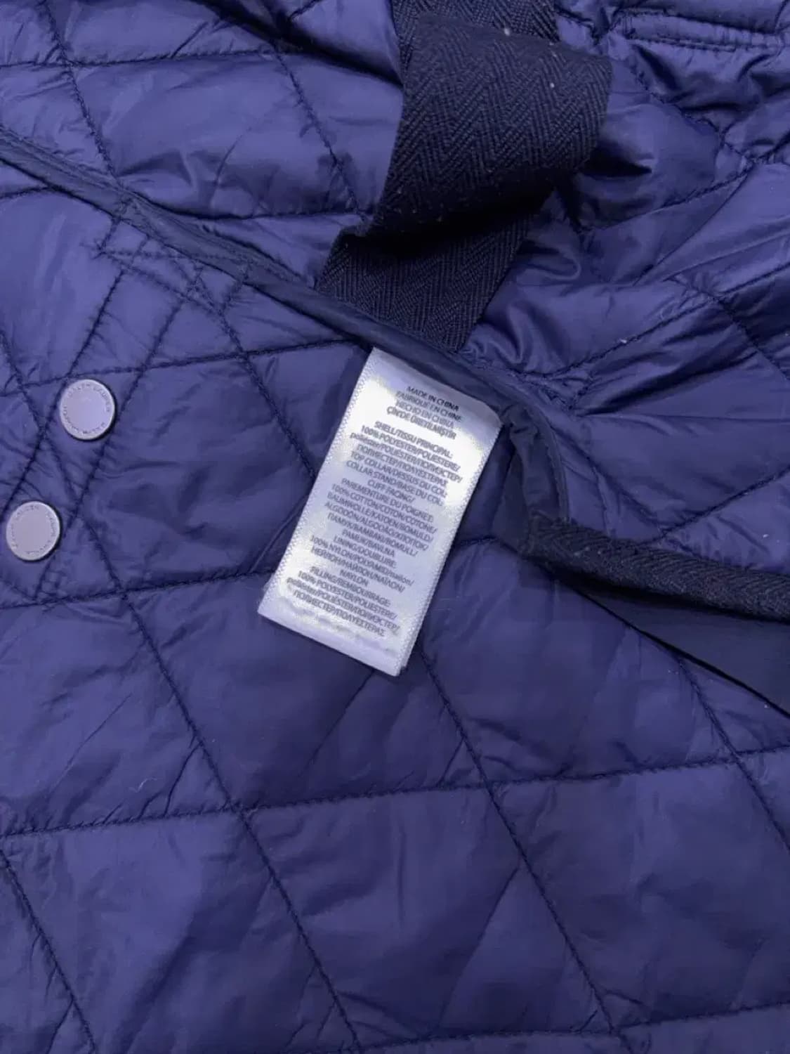 폴로 랄프로렌 코듀로이 카라넥 퀼팅자켓 네이비 L 상품이미지10