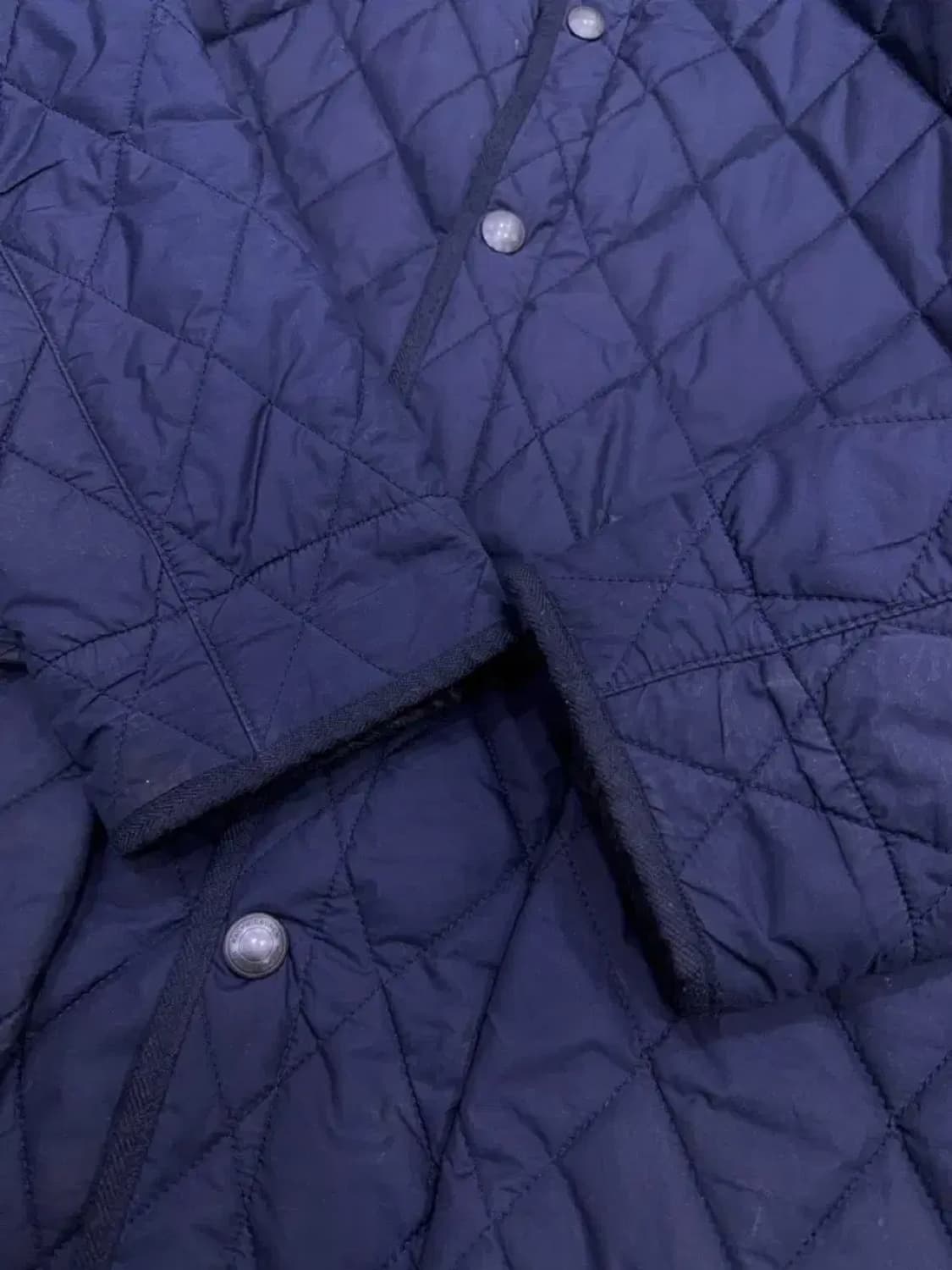 폴로 랄프로렌 코듀로이 카라넥 퀼팅자켓 네이비 L 상품이미지6