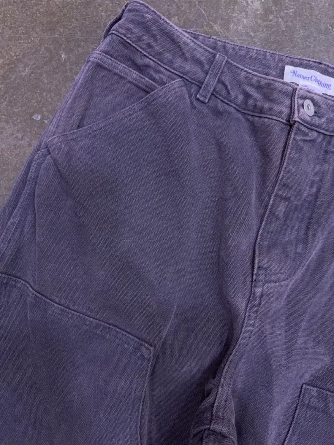 네이머클로딩 하드 페이드 더블니 워크웨어 팬츠 차콜 L 상품이미지6