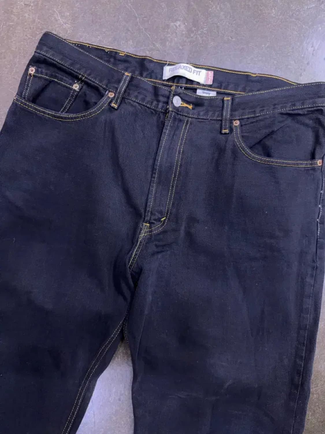 리바이스 550 레귤러 릴렉스핏 00's 블랙진 데님팬츠 38 상품이미지3