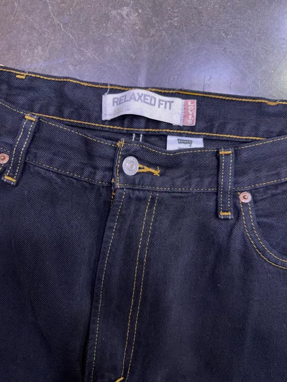 리바이스 550 레귤러 릴렉스핏 00's 블랙진 데님팬츠 38 상품이미지4