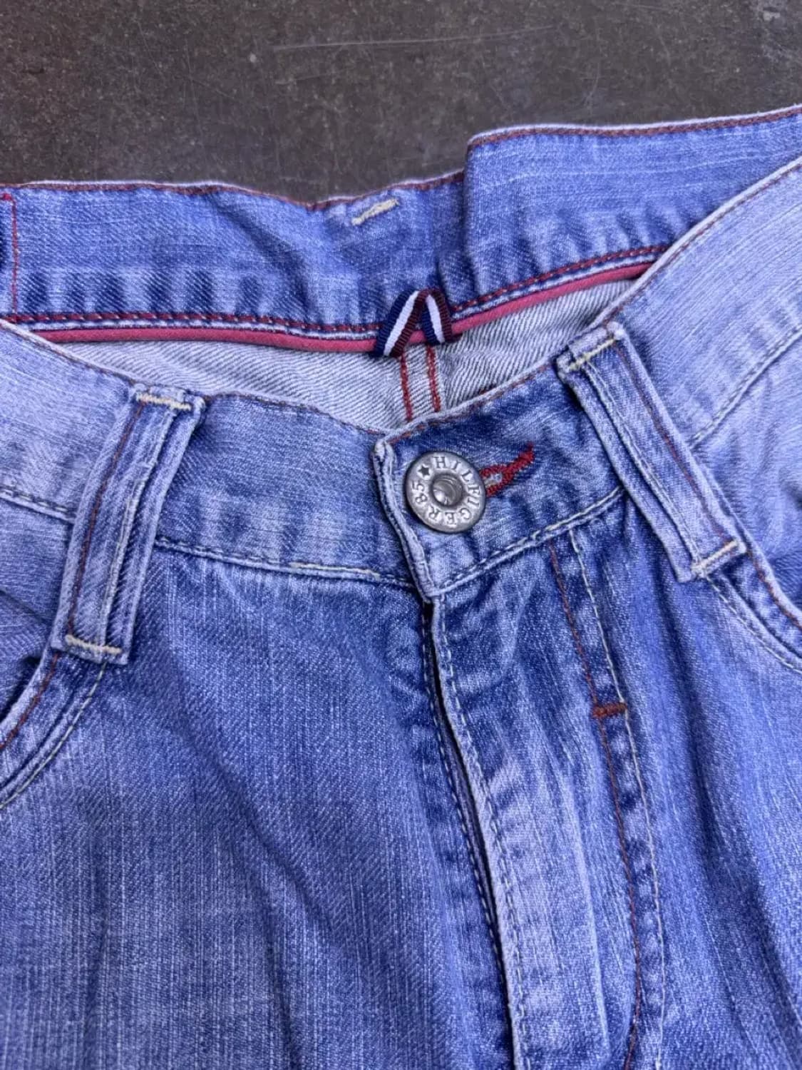 타미힐피거 메디슨 스트레이트핏 빈티지 연청 워싱 데님팬츠 32 상품이미지8