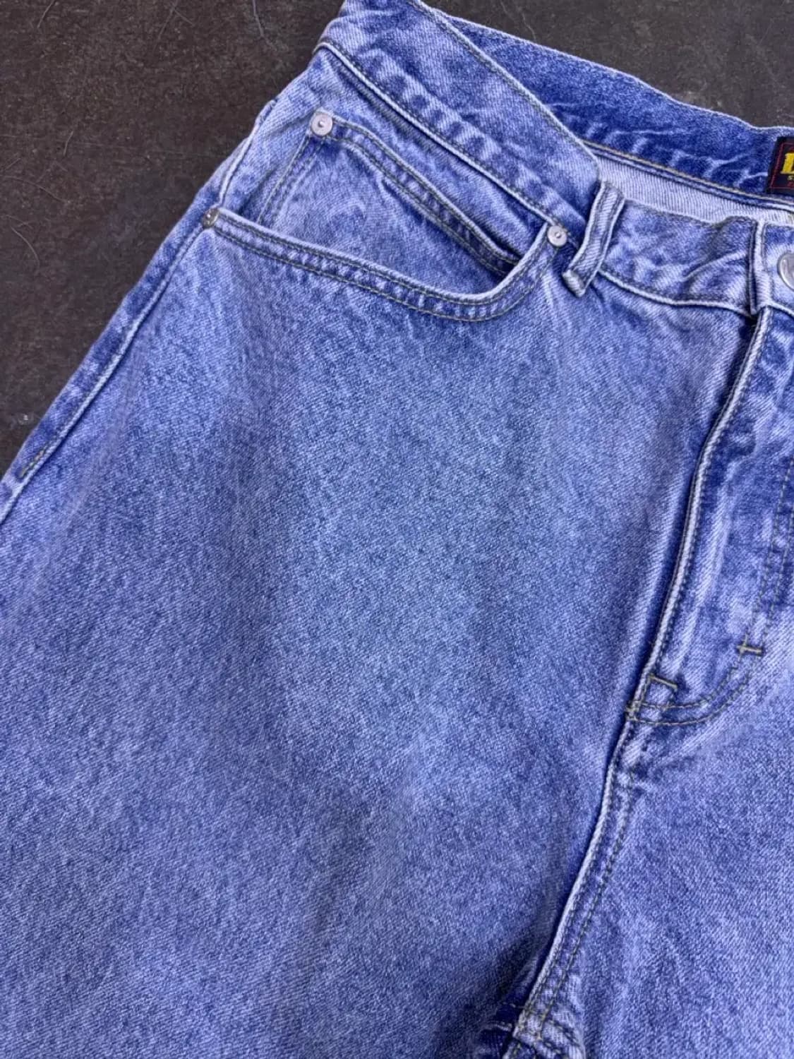 Lee 리 맨 레귤러 스트레이트핏 스톤워싱 데님팬츠 인디고 34 상품이미지4