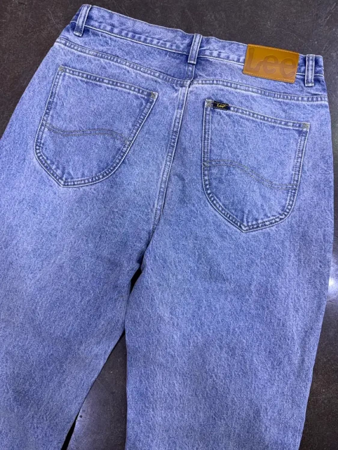 Lee 리 맨 레귤러 스트레이트핏 스톤워싱 데님팬츠 인디고 34 상품이미지6