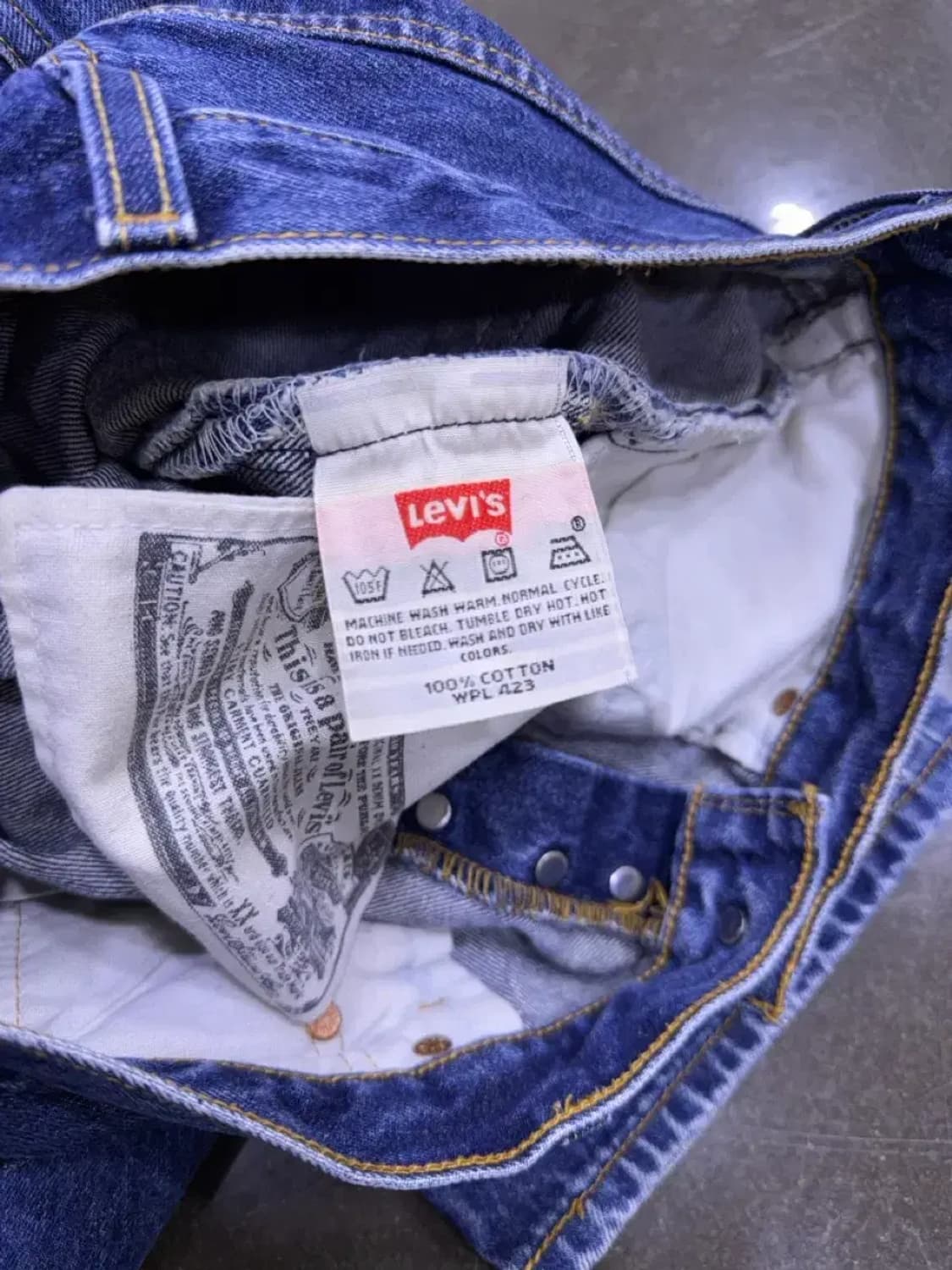 리바이스 501 레귤러핏 00's 멕시코 메이드 빈티지 데님팬츠 30 상품이미지9