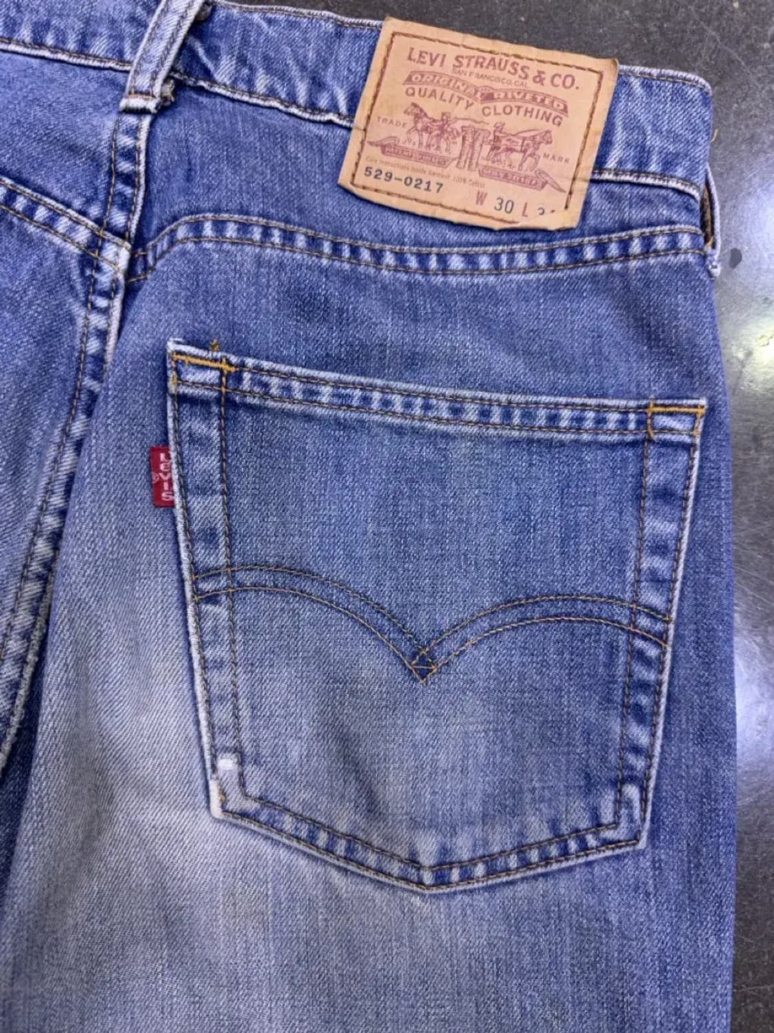 리바이스 529-0217 배기핏 릴렉스핏 재팬 메이드 데님팬츠 30 상품이미지8