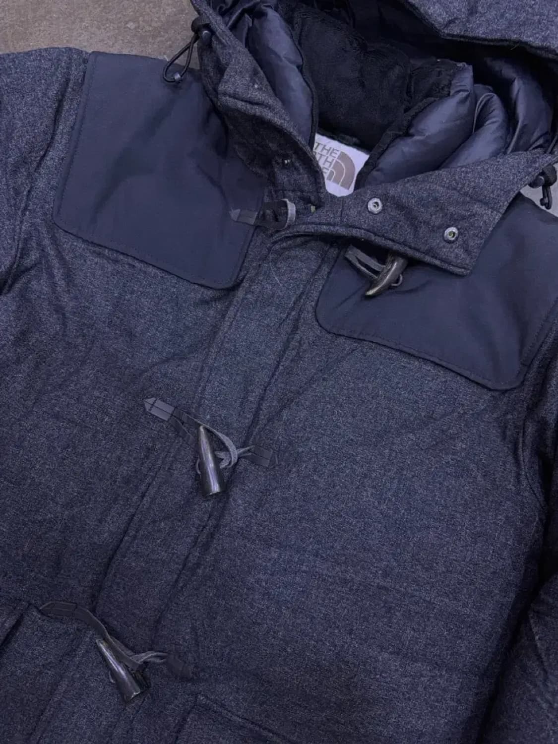 노스페이스 넬슨 더플코트 떡볶이 덕다운 패딩점퍼 그레이 100 상품이미지4