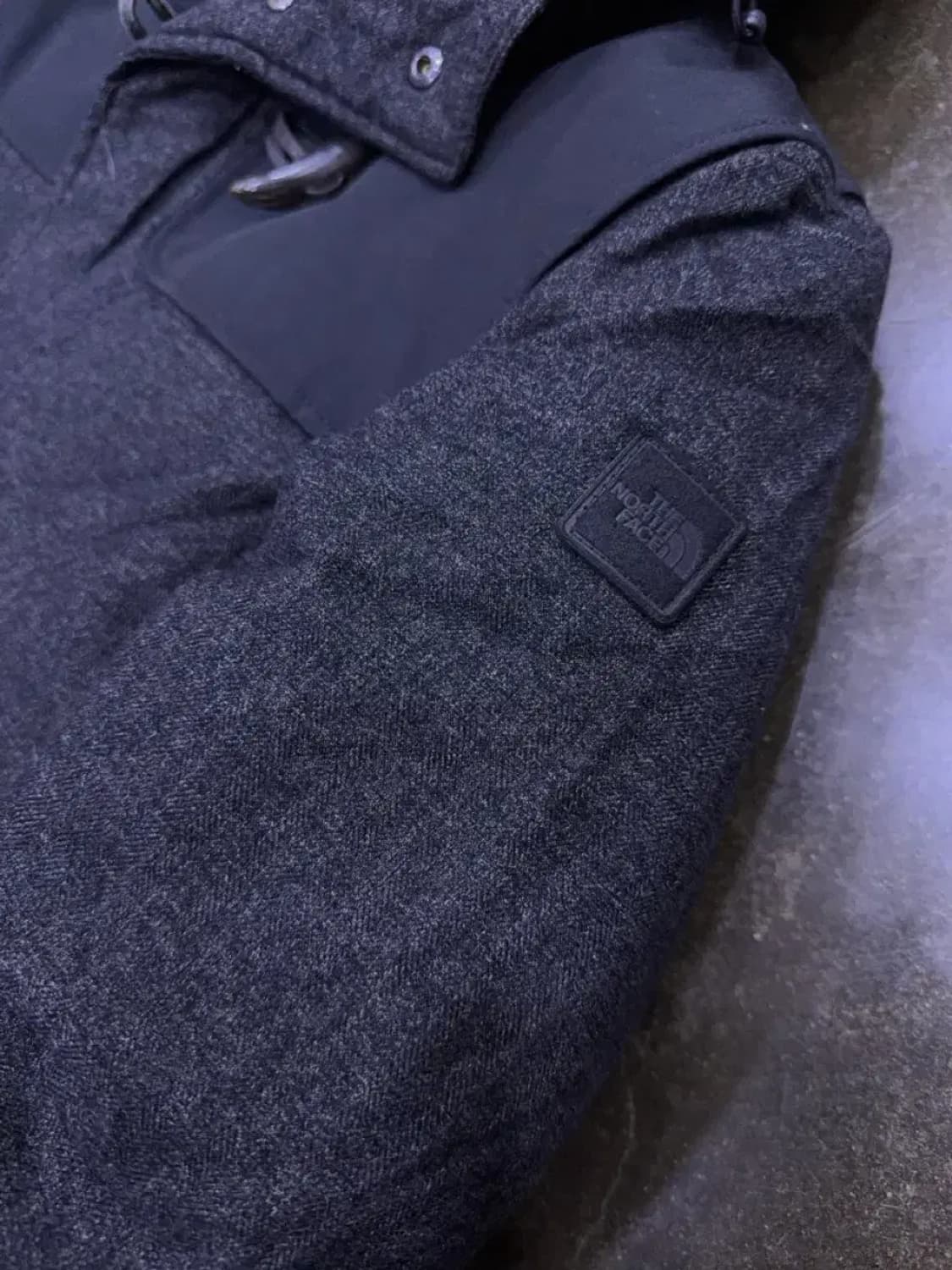 노스페이스 넬슨 더플코트 떡볶이 덕다운 패딩점퍼 그레이 100 상품이미지8